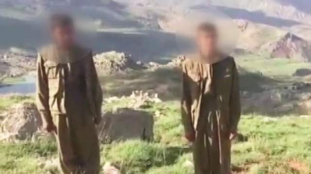Örgüt tarafından kandırıldıklarını söyleyen
iki PKK'lı pişman olduklarını söyledi.