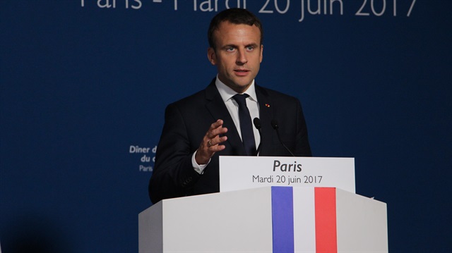 Fransa Cumhurbaşkanı Emmanuel Macron iftar programına katıldı.