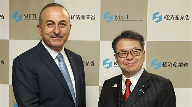 Turkish FM Mevlut Cavusoglu in Japan