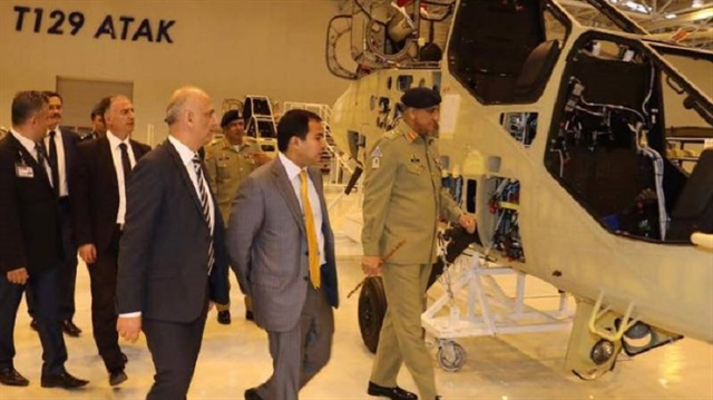 Pakistan Kara Kuvvetleri Komutanı, Türk Havacılık ve Uzay Sanayi'ni ziyaret ​etti.