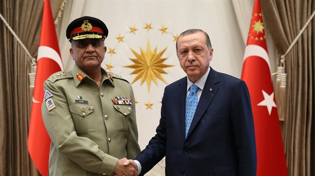 أردوغان يستقبل قائد القوات البرية الباكستانية في أنقرة
