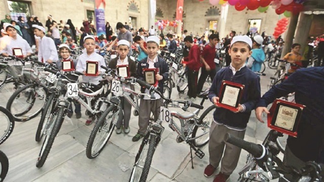 مشروع تركيّ مثير: 420 درّاجة لأطفال المساجد!