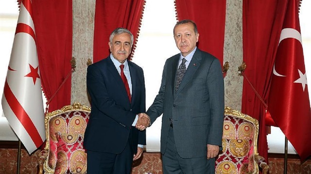 أردوغان يلتقي زعيم شمال قبرص التركية