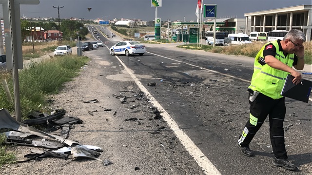 Tekirdağ'daki trafik kazasında 10 kişi yaralandı.