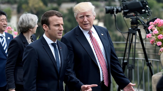 ABD Başkanı Donald Trump ile Cumhurbaşkanı Emmanuel Macron İtalya'daki G7 zirvesinde bir araya gelmişlerdi