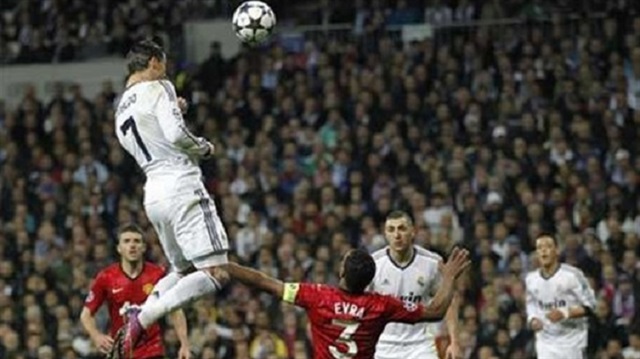 Ronaldo Manchester United'a karşı oynanan maçta 2.93 metre yüksekliğe ulaşmıştı.
