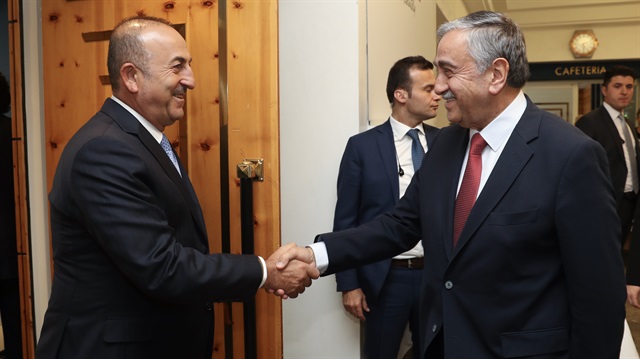 KKTC Cumhurbaşkanı Mustafa Akıncı ve Dışişleri Bakanı Mevlüt Çavuşoğlu