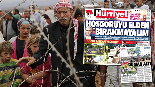 Hürriyet, Suriyelilere yönelik nefret söylemlerine destek olacak provokatif bir manşet attı.