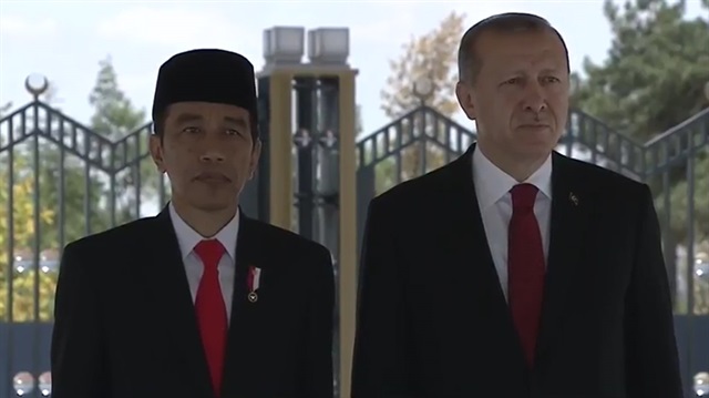 Cumhurbaşkanı Joko Widodo ve Cumhurbaşkanı Recep Tayyip Erdoğan