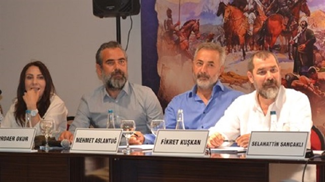 Başrollerinde Mehmet Aslantuğ ile Fikret Kuşkan'ın rol aldığı filmin yönetmen, senarist, yapımcı ve oyuncu kadrosu projeyi anlattı.