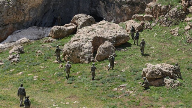 Güvenlik güçleri, Yazlıca Herekol Dağı bölgesinde, terör örgütü PKK'nın yapılanmasını çökertti. 