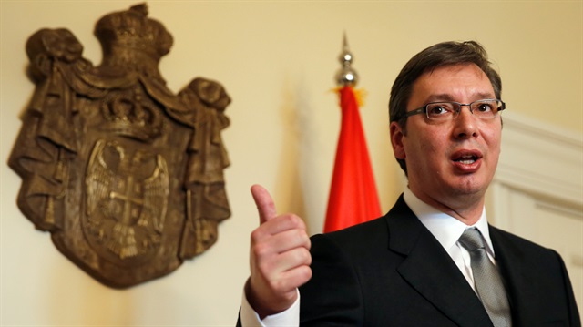 Serbian Prime Minister Aleksander Vucic 