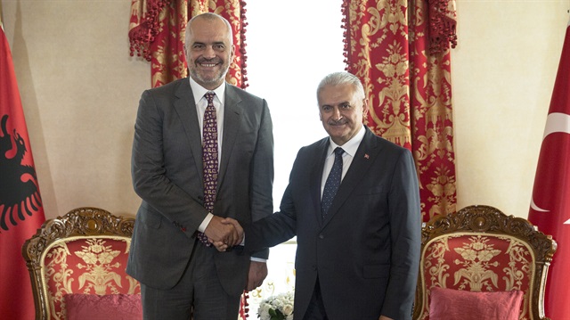 Başbakan Binali Yıldırım, Arnavutluk Başbakanı Edi Rama ile görüştü.
