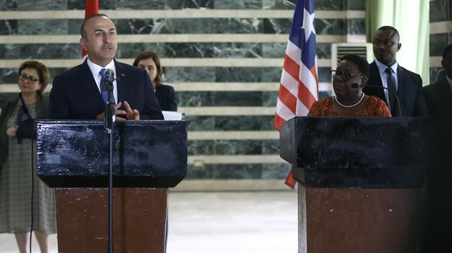 Dışişleri Bakanı Mevlüt Çavuşoğlu Liberya'da