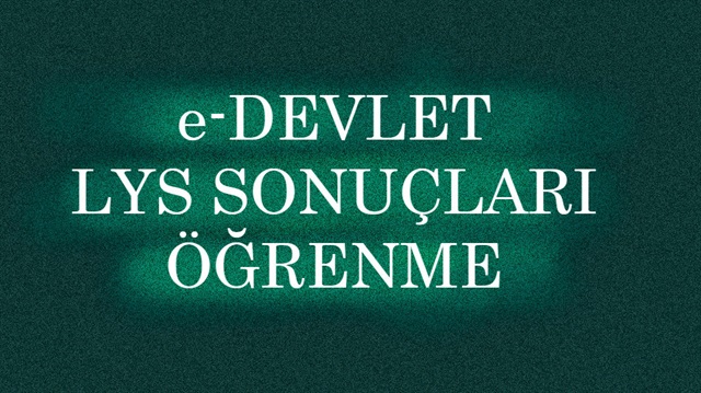 e-Devlet giriş ile 2017 LYS sonuçları öğrenme