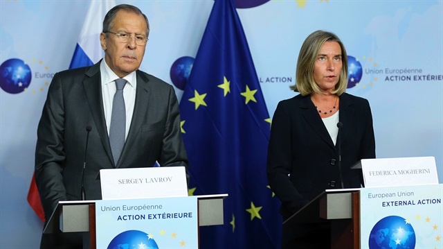 Rusya Dışişleri Bakanı Lavrov ve AB Yüksek Temsilcisi Mogherini