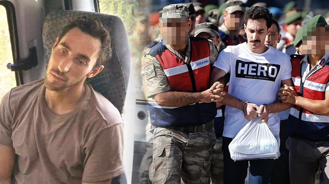 Gökhan Güçlü'nün 15 Temmuz'un hemen ardından gizlendiği çukurda yakalandığı hali ve bugün giydiği 'hero' tişörtü.