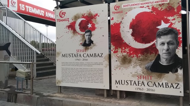 Şehidimiz Mustafa Cambaz'ın ismi Topkapı metrobüs durağına verilmişti. 