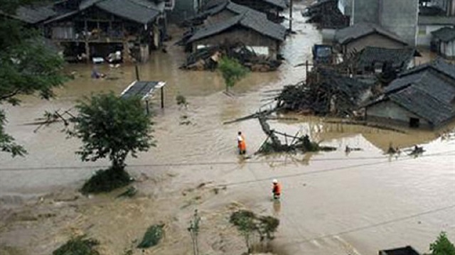 Çin'de sel felaketi: 18 ölü