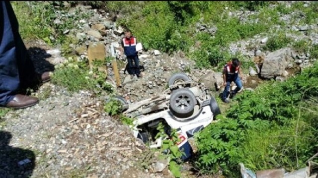 Giresun’da trafik kazası 1 ölü 2 yaralı