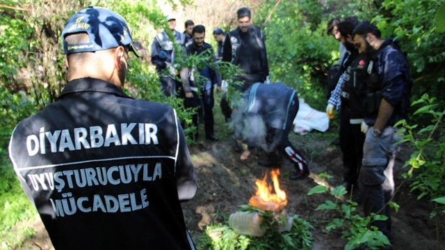 Diyarbakır'da narkoterör operasyonu.