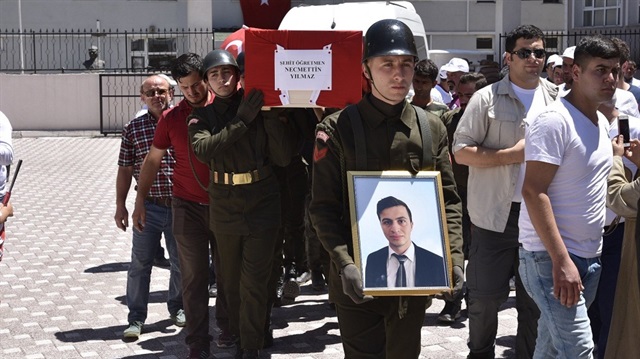 ​Tunceli’de teröristler tarafından katledilen 23 yaşındaki öğretmen Necmettin Yılmaz