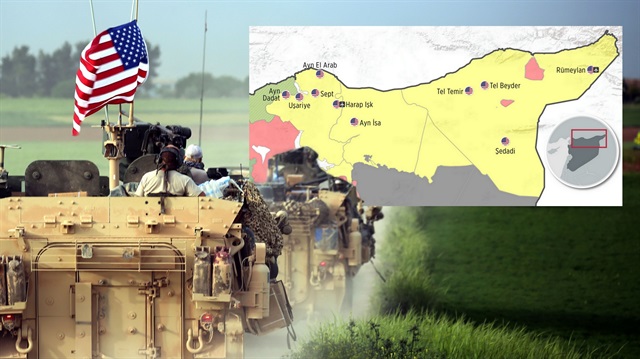 ABD'nin YPG'ye destek vermek için Suriye'de kurduğu 10 askeri üs
