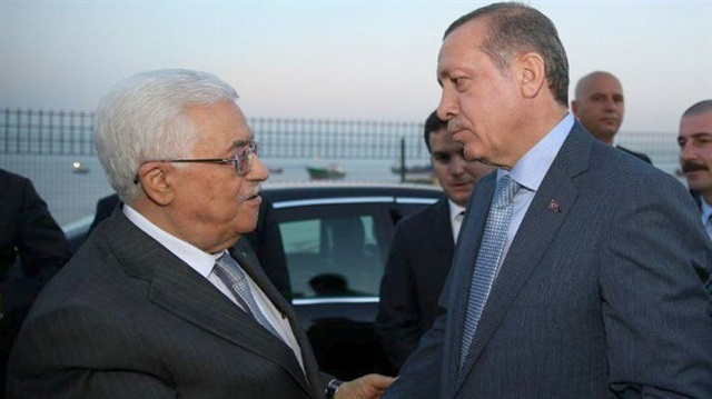 ARŞİV: Cumhurbaşkanı Recep Tayyip Erdoğan ile Filistin Devlet Başkanı Mahmud Abbas.