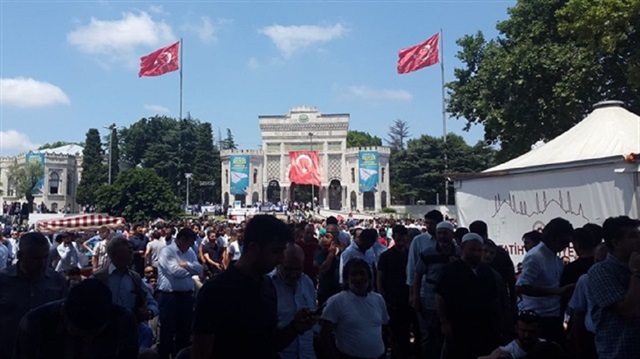 الآلاف يتظاهرون بإسطنبول احتجاجا على الممارسات الإسرائيلية حيال "الأقصى