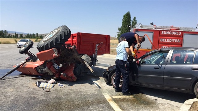 Çorum'da trafik kazası: 6 yaralı