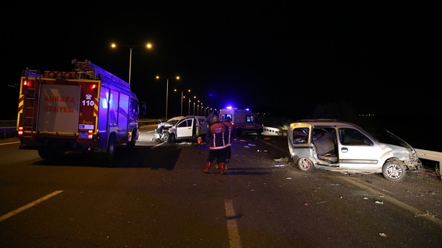 Ankara'da trafik kazası: 9 yaralı