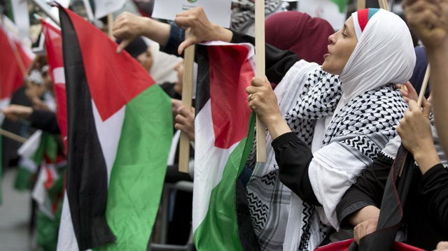 Protest in London against Israel's restrictions on Al-Aqsa  