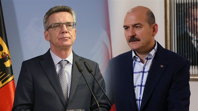 Alman İçişleri Bakanı Maiziere ve İçişleri Bakanı Soylu