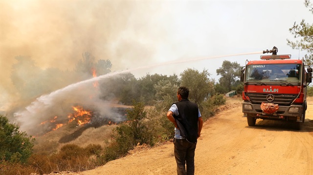 Urla'da orman yangını paniği! İzmir son dakika haberleri