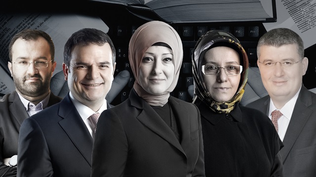 Taha Kılınç, ​Kemal Öztürk, Özlem Albayrak, Fatma Barbarosoğlu, Mehmet Acet.