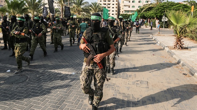 مسير عسكري مشترك لفصائل فلسطينية في غزة