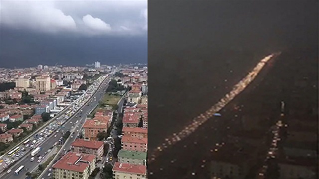 İstanbul'a çöken karanlığı bir de böyle izleyin