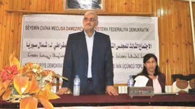 Sözde Kantonlar Meclisi Başkanı Mansur Sallum, toplantıya başkanlık yaptı.