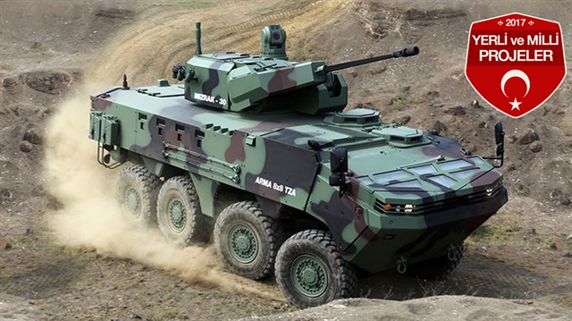 Arma 8X8 Zırhlı Muharebe Aracı özgün olarak üretildi.