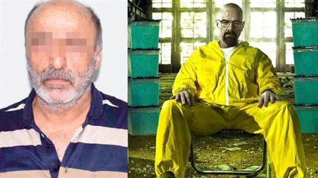 'Eroin Doktoru' diye anılan kimyacı Rıfat B. (solda) Breaking Bad'de gördüklerini bire bir uygulamış.