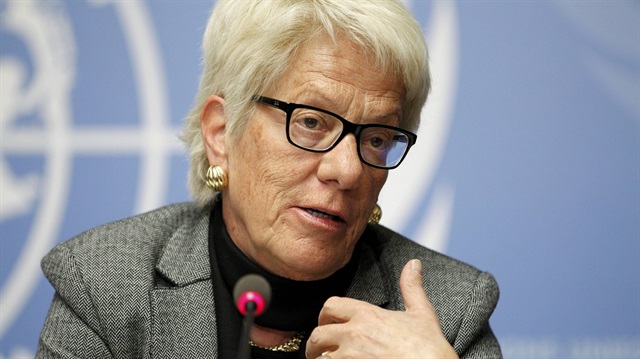 Birleşmiş Milletler (BM) Uluslararası Bağımsız Suriye Araştırma Komisyonu Üyesi Carla Del Ponte