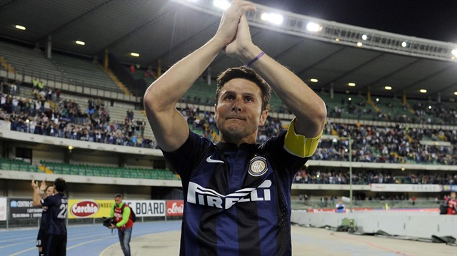 Zanetti, uzun yıllar kaptanlığını yaptığı Inter'e 2014'te veda etti.