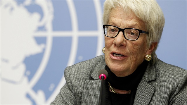 B​irleşmiş Milletler'in Suriye araştırma komisyonu üyesi Carla del Ponte istifa etti. 