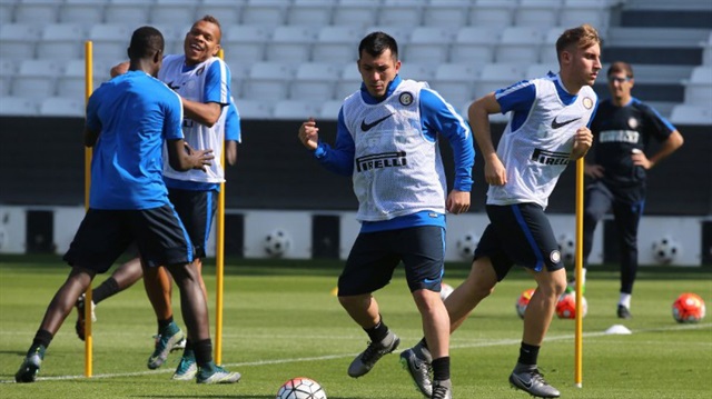 Inter'in Şilili defans oyuncusu Gary Medel, bugünkü antrenmana katılmadı. 