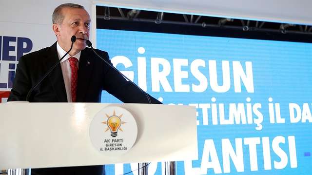 Cumhurbaşkanı Erdoğan, Giresun'da AK Parti İl Danışma Meclisi Toplantısı'nda konuştu.