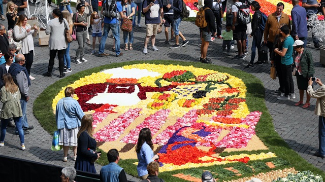 مهرجان "زمن الزهور" يزّين بروكسل بألوانه الخلابة