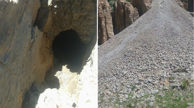 Teröristlerin taş kırıcı ve delici makinelerle Kato Dağı zirvesinde mağara kazdıkları ortaya çıktı.