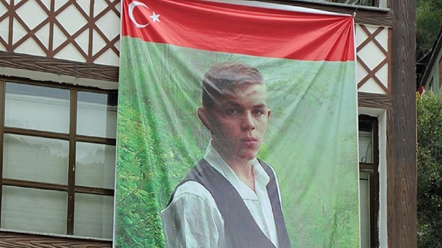 Turkish people commemorate 15-year-old Eren Bülbül, who martyred during terrorist PKK's attack in Turkey's Trabzon province on Friday night.