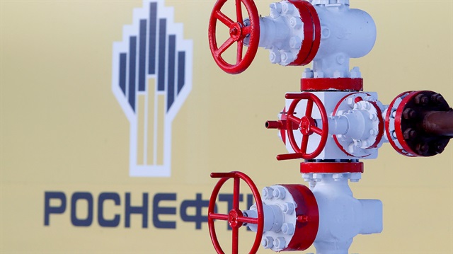 The logo of Russian state oil company Rosneft
