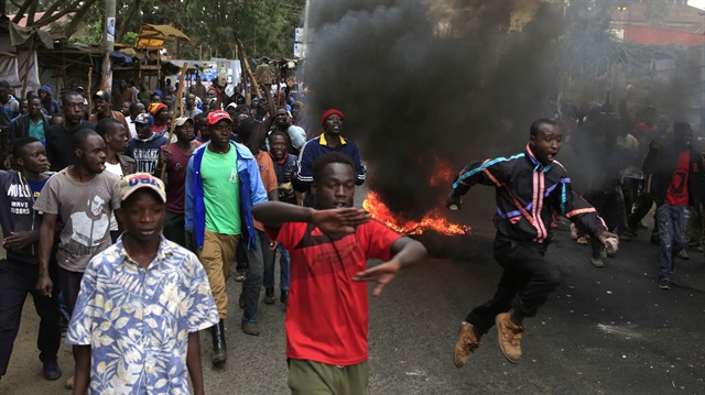 Kenya'daki seçim sonuçlarının açıklanmasının ardından başlayan protesto gösterileri